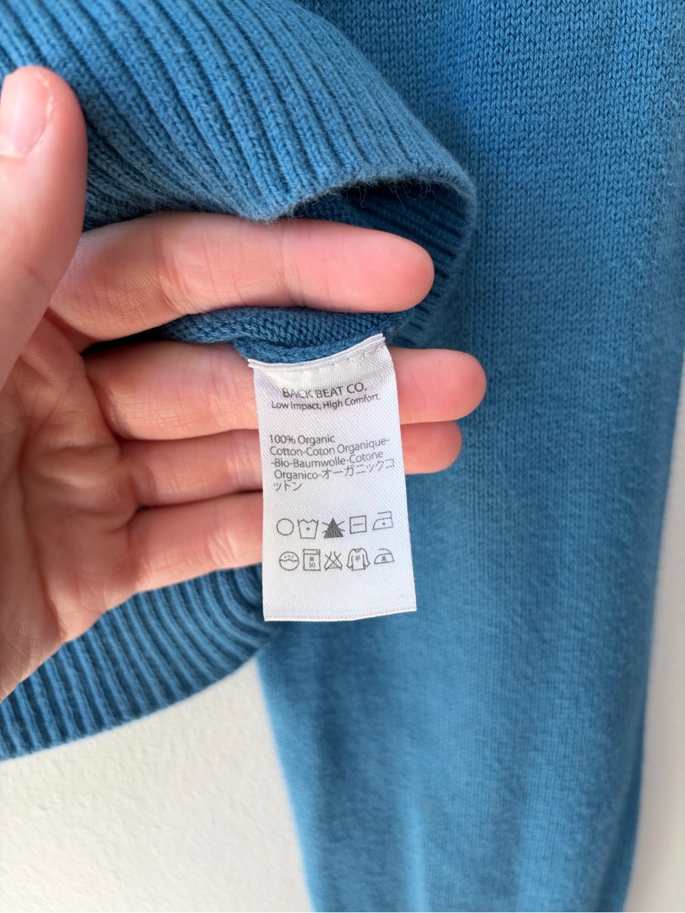 Back Beat Co Organic Cotton Sun V-Neck Sweater - Picture 8 of 14